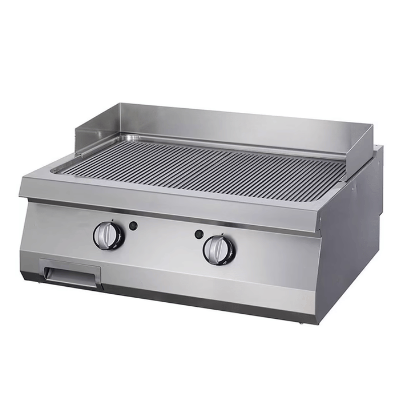 Maxima Heavy Duty Griddle - Grooved Chrome - Double Unit - 70cm Deep - Electric - SKU 09395055 All Stop Trading