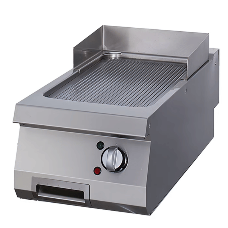 Maxima Premium Griddle - Grooved Chrome - Single Unit - 90cm Deep - Electric - SKU 09398583 All Stop Trading