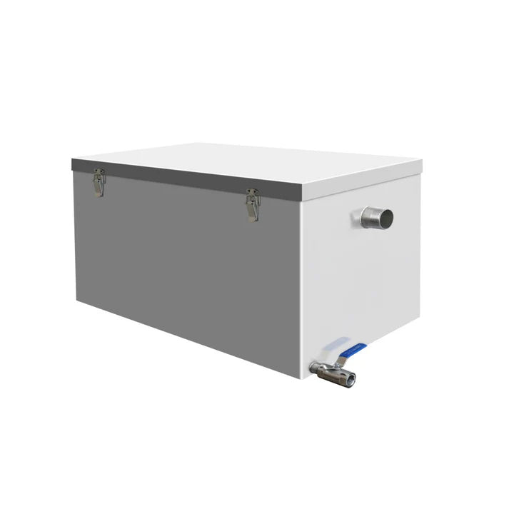 Finntec Grease separator with drain valve 30L, 567x317x312 mm - SKU THOW30 All Stop Trading