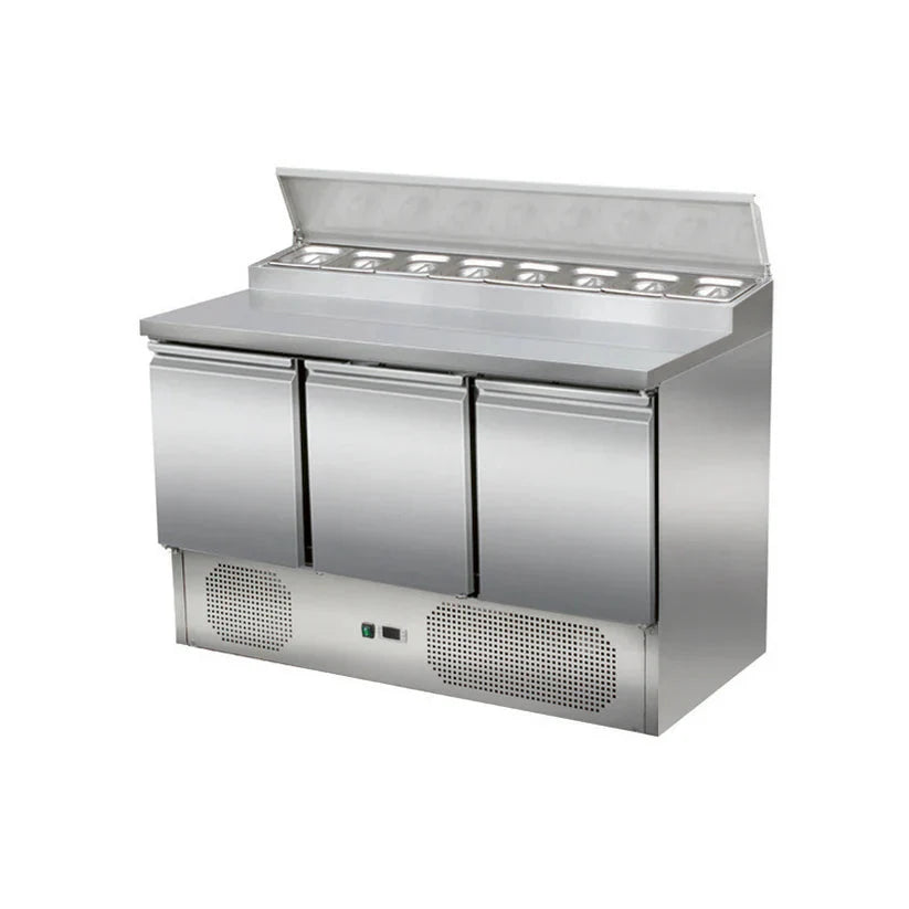 Refrigerated Salad Set with 3 Doors - THPS300 All Stop Trading