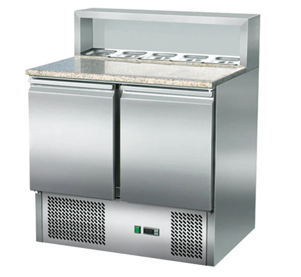 Refrigerated Pizza Saladette with 2 doors - THPS900 All Stop Trading