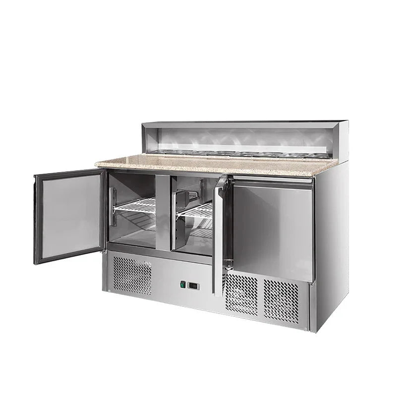 Refrigerated Pizza Saladette with 3 Doors - THPS903 All Stop Trading