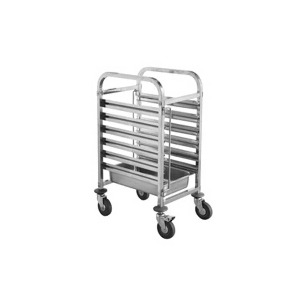 6 Tray Stainless Steel Trolley G/N