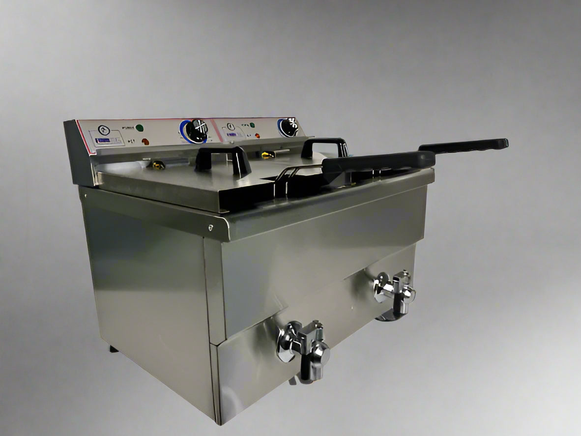 Finntec Counter top Electric Fryer 2 x 12ltr All Stop Trading