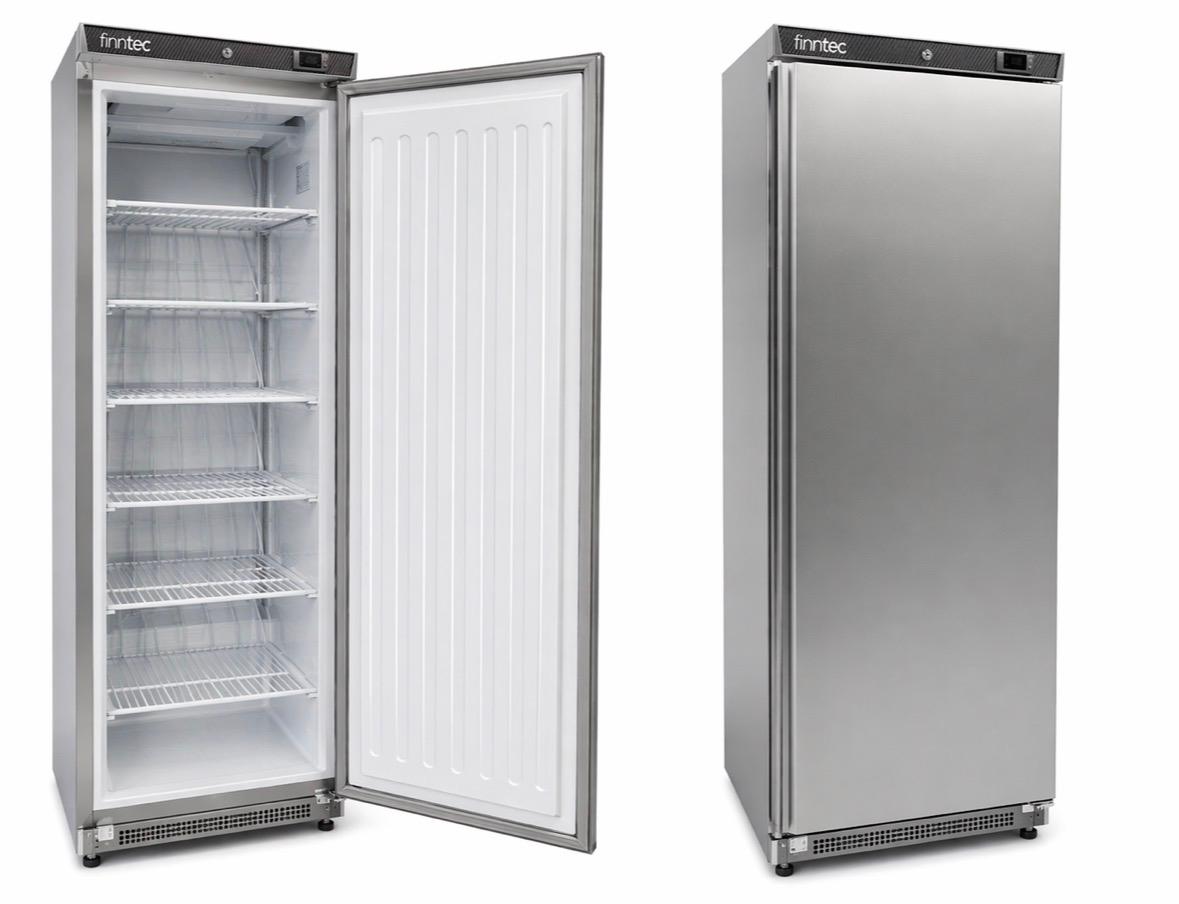 Finntec Stainless Steel Single Door Fridge 400L