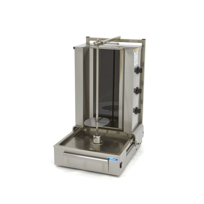Kebab Grill - 3 Burners - 40kg Meat - Electric - SKU 9370245 All Stop Trading