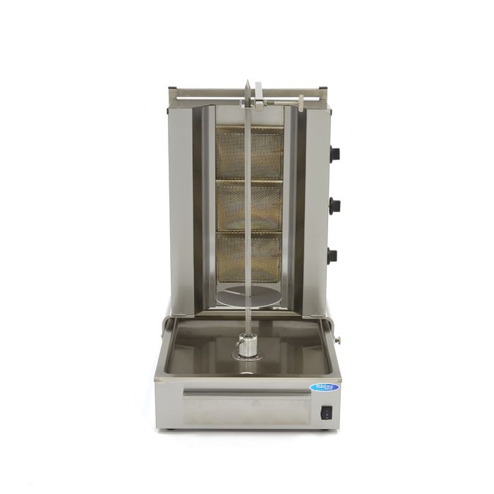 Kebab Grill - 3 Burners - 40kg Meat - Gas - SKU 9370210