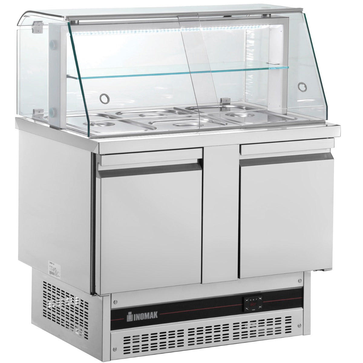 compact-double-hinged-door-gastronorm-saladette-with-display-case