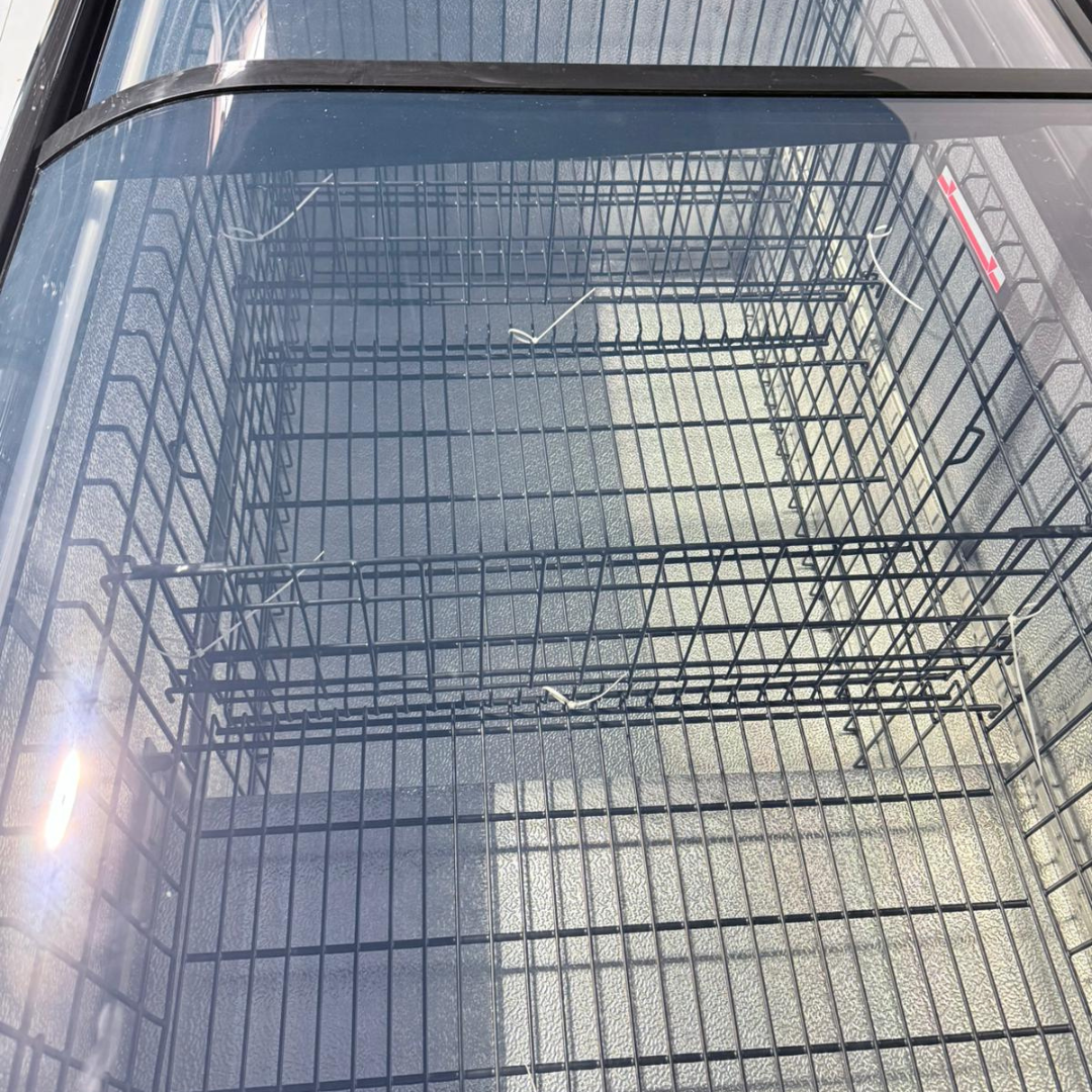 Heavy Duty Glass Lid Chest Freezer Sliding Door 1.4m