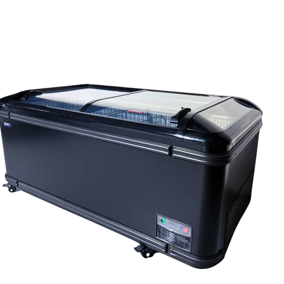 Heavy Duty Glass Lid Chest freezer Sliding Door 1.8m