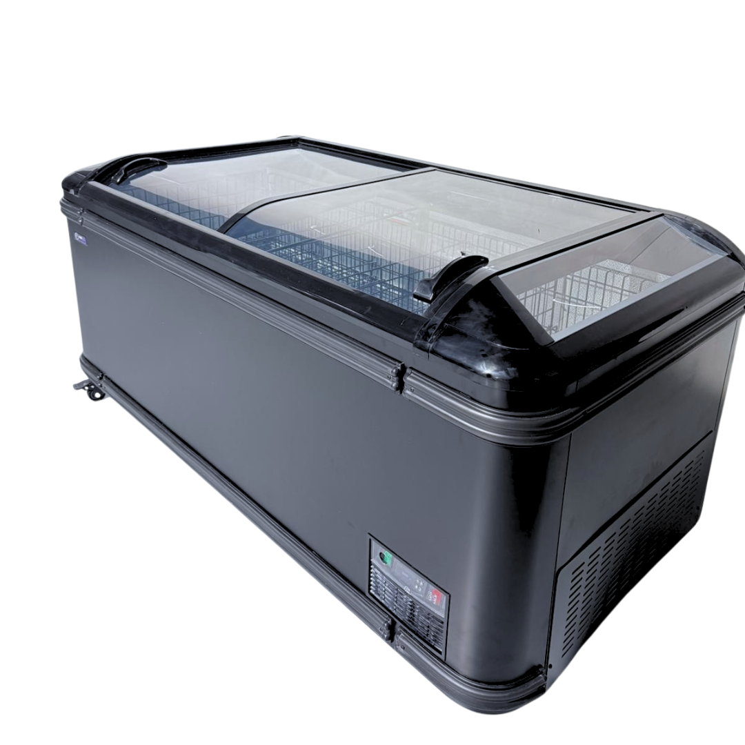 Heavy Duty Glass Lid Chest freezer Sliding Door 1.8m