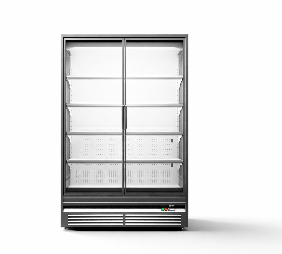 Upright Glass Door Fridge 2 Door