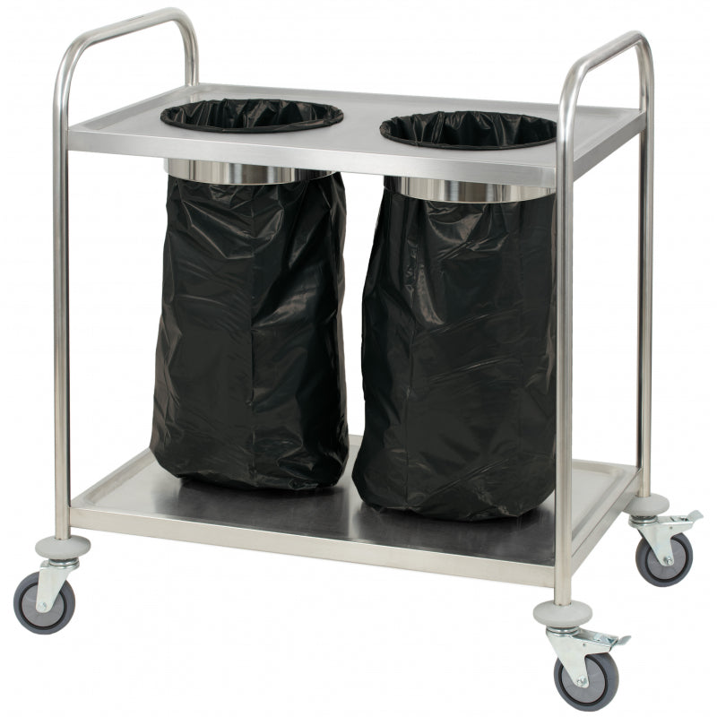 Garbage bag holder stainless steel trolley - CCIPP