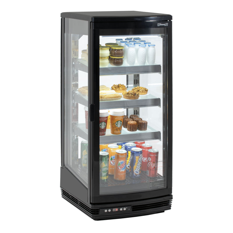 Refrigerated display case 2 doors 93 L Black - CVR93L