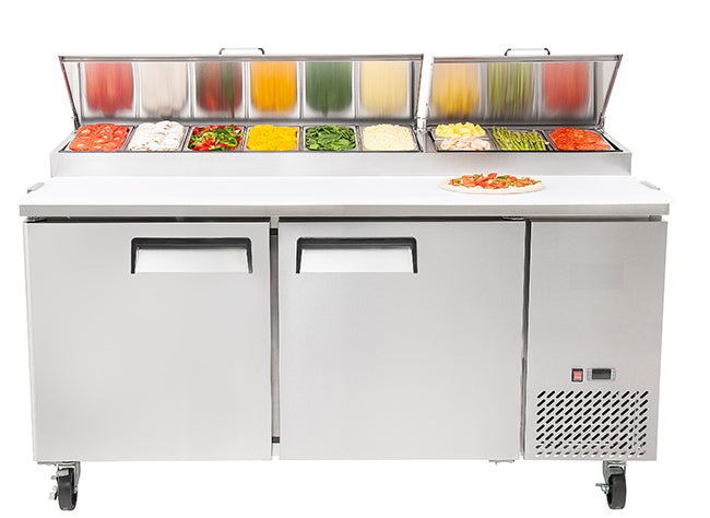 Katerbay - Atosa - MPF 8202GR Professional Pizza-Salad Prep Fridge All Stop Trading