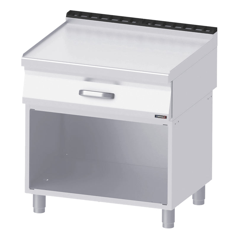 Neutral worktop 1 drawer with open cabinet 80 - C7PTN1T80S