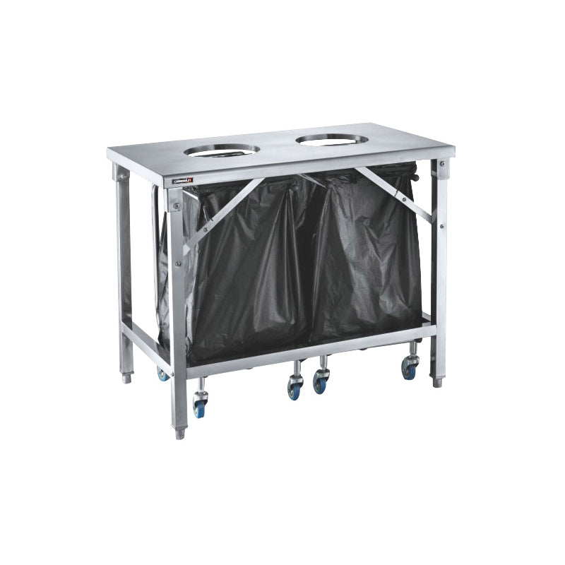2-hole waste sorting table - CTT2VD