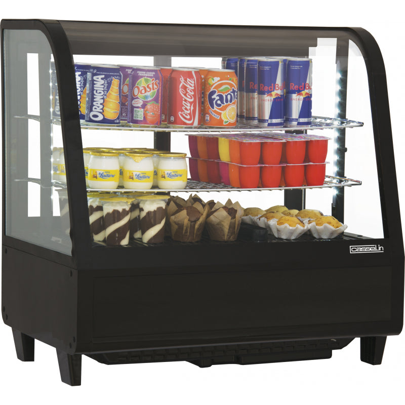 Refrigerated display case 100 L black - CVR100LN