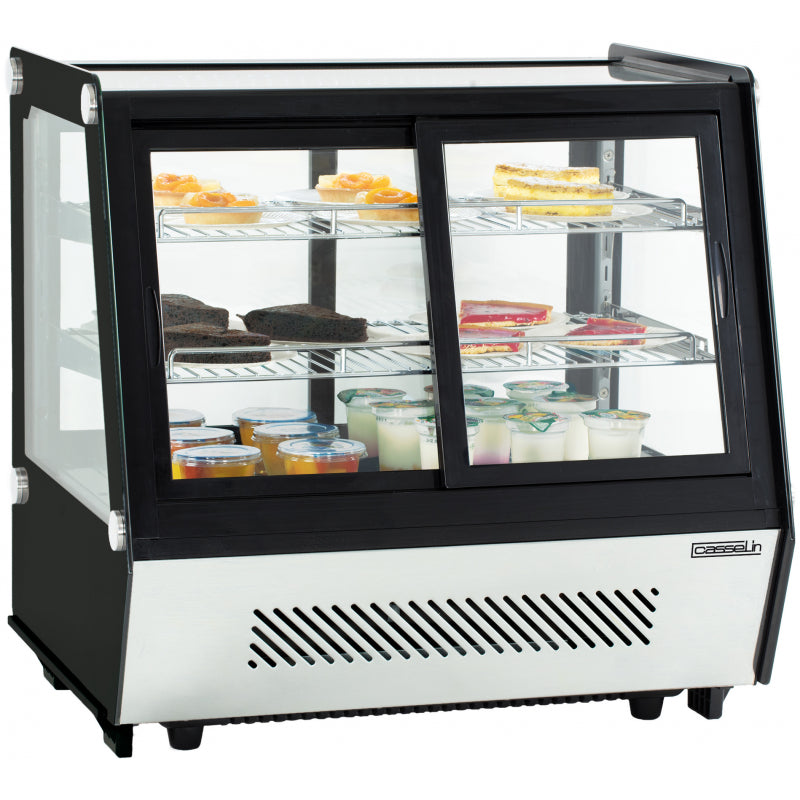 Refrigerated display case double sliding doors 125 L - CVR125L