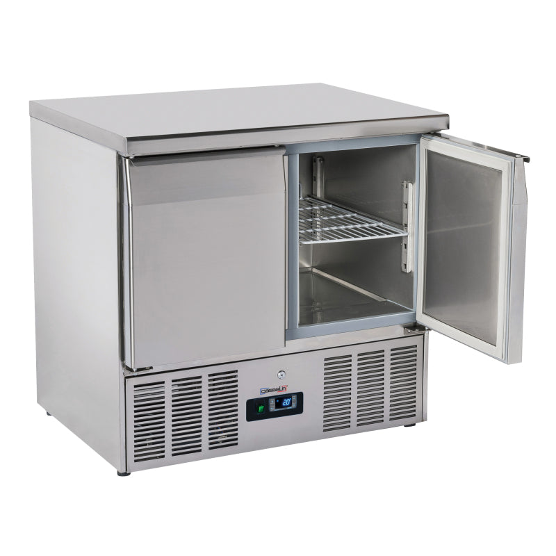 Saladette - Refrigerated serving table 2 doors GN 1/1 - CSA2P