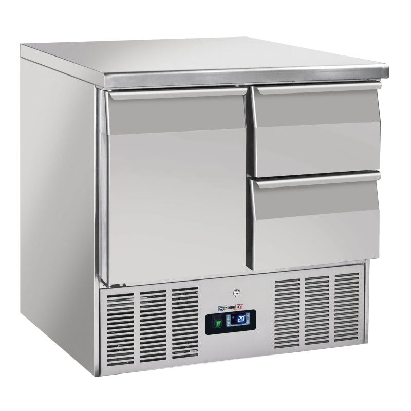 Saladette - Refrigerated serving table 2 drawers 1 door GN 1/1 - CSATP21