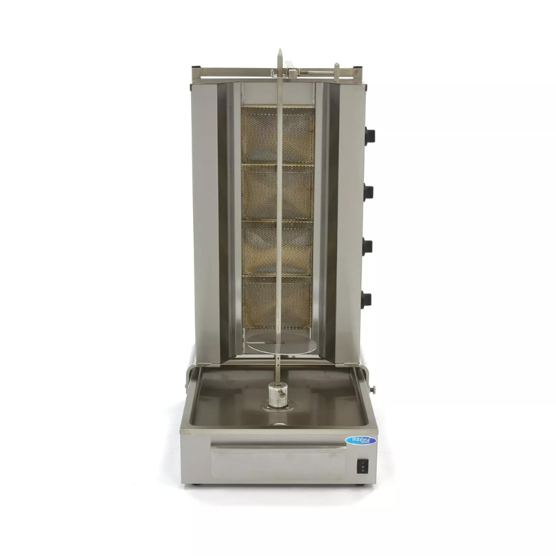 Kebab Grill - 4 Burners - 70kg Meat - Gas - SKU 9370215