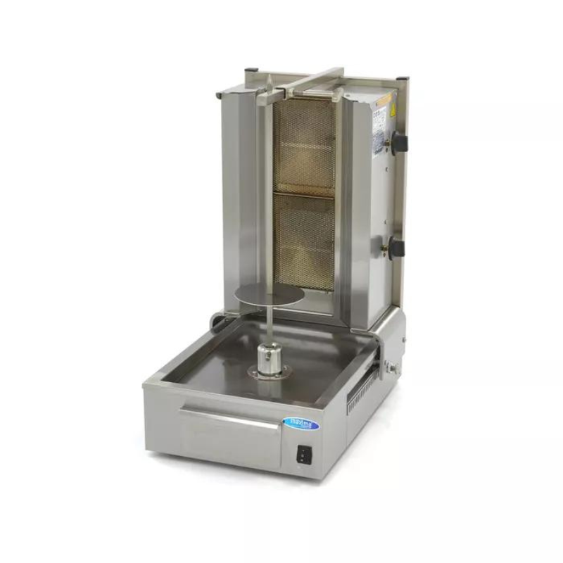 Kebab Grill - 2 Burners - 20kg Meat - Gas - SKU 9370205 All Stop Trading