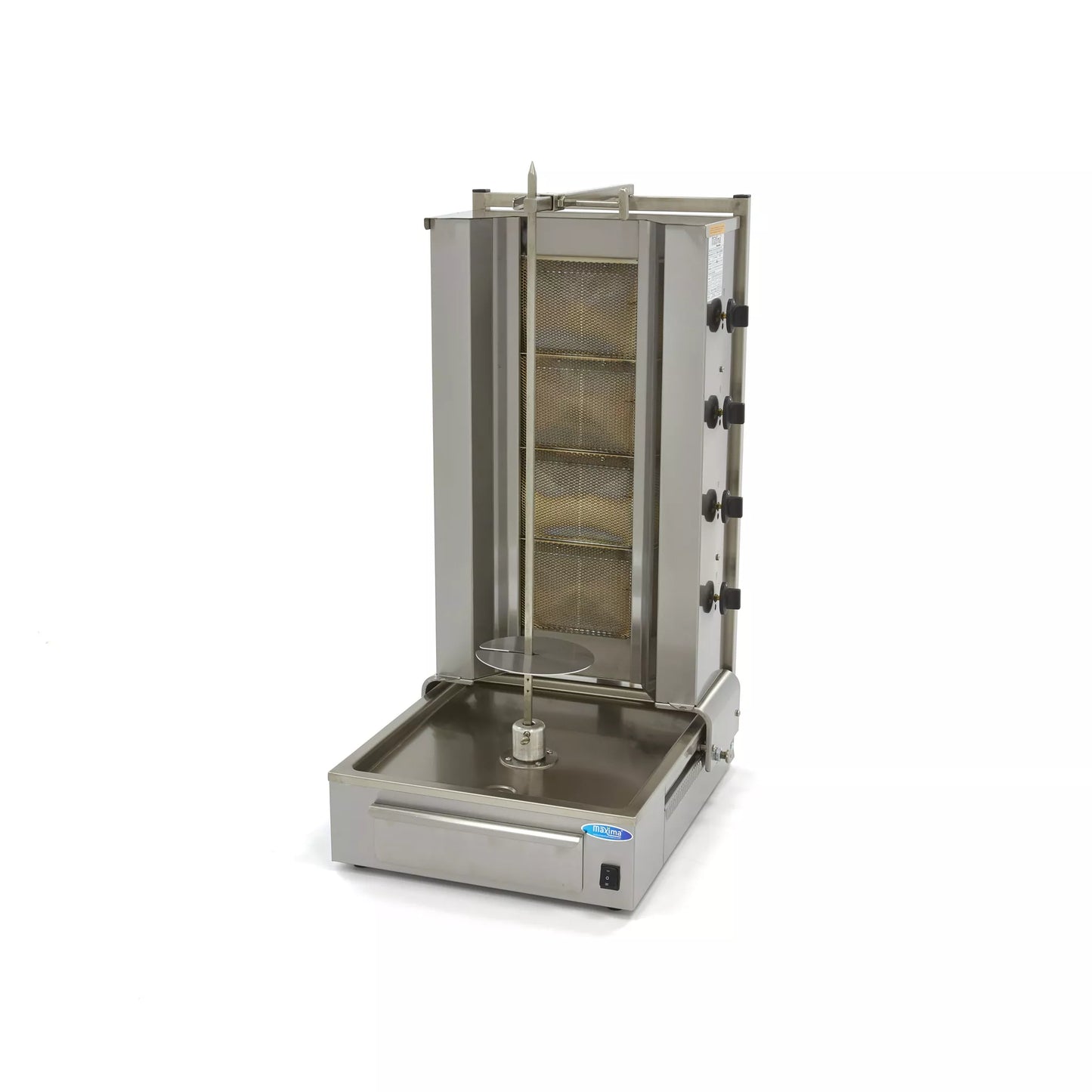 Kebab Grill - 4 Burners - 70kg Meat - Gas - SKU 9370215