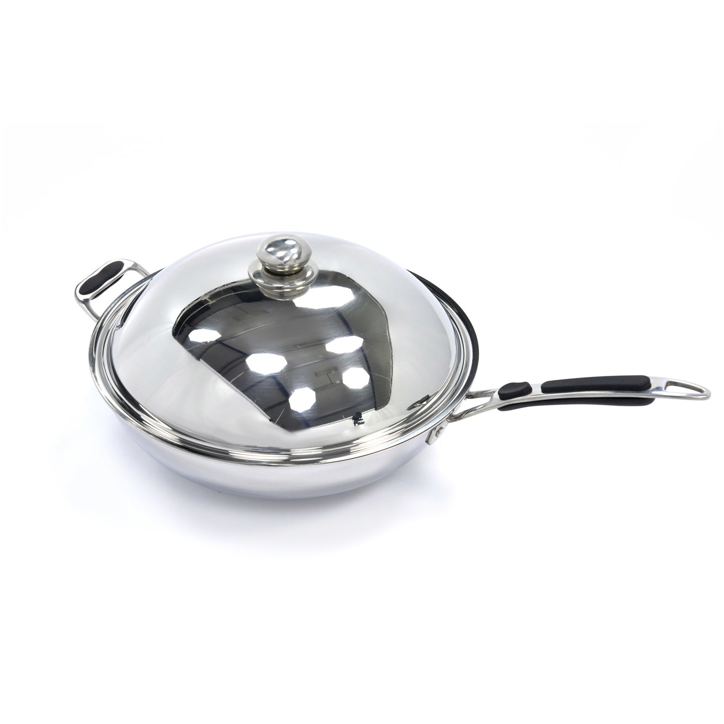 Wok Pan - Ø36cm - Stainless Steel - Induction