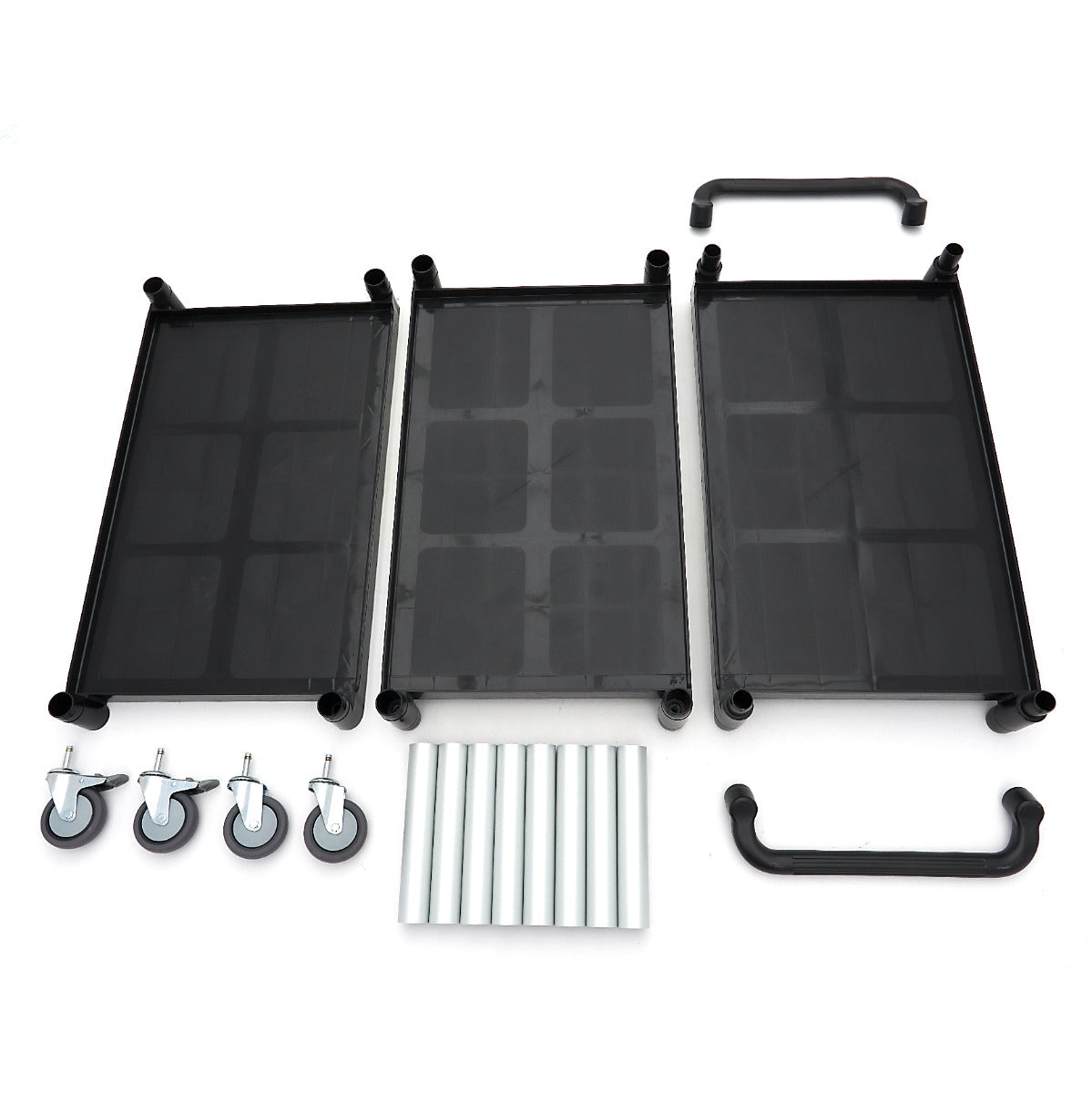 Serving Trolley 3 Plastic Shelves 103 x 50,5cm