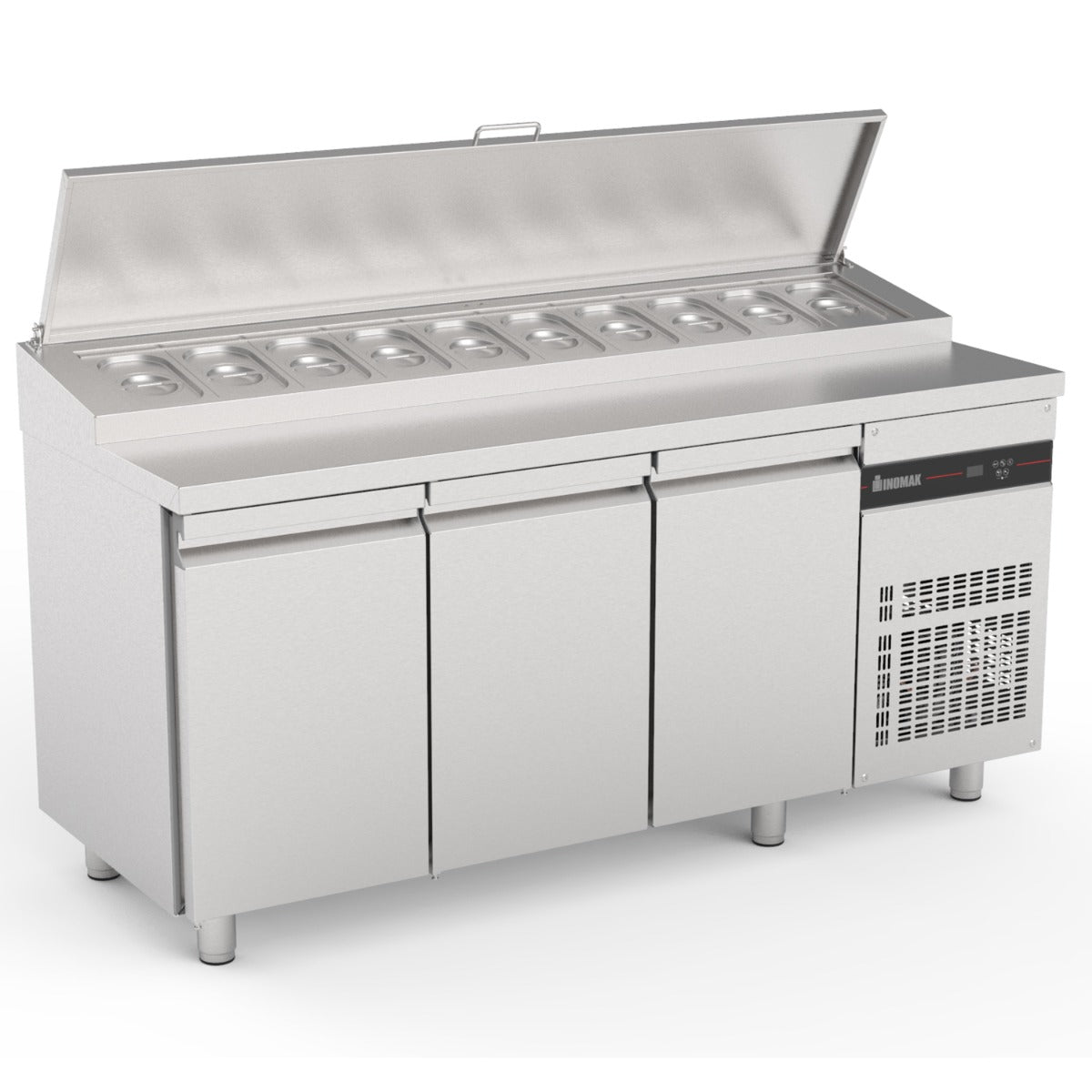 triple-hinged-door-gastronorm-prep-counter-with-raised-collar