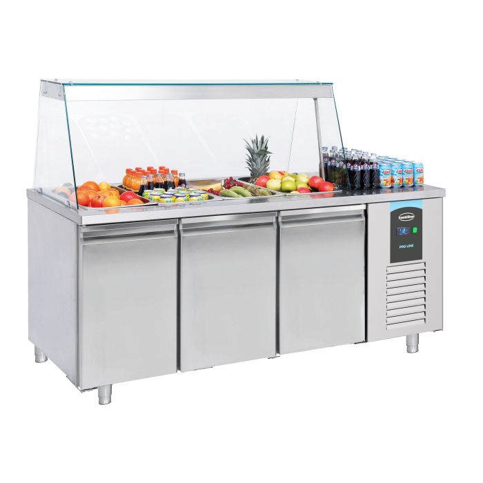 3 Door Saladette Fridges