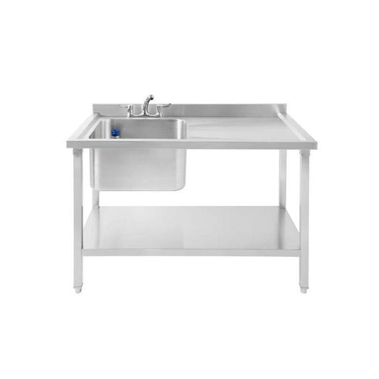 Katerbay - Atlas - SBRD1200 Single Bowl Sink, Right Drainer