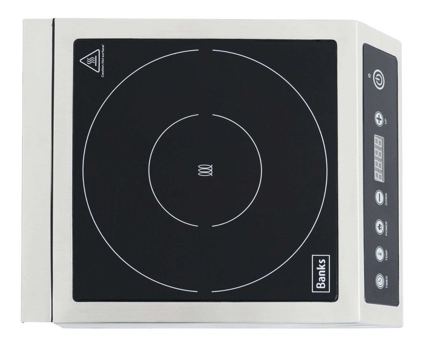 BANKS D30TS SINGLE COUNTERTOP INDUCTION COOKER 330*425*105MM UK 3 PN PLUG