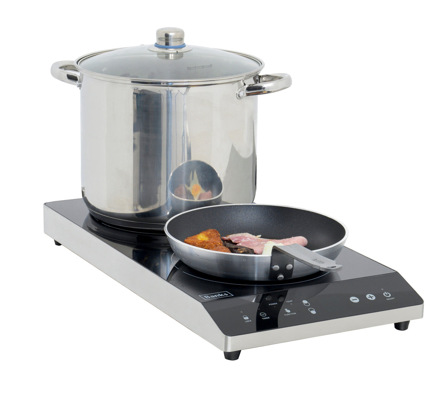 BANKS D40TT DOUBLE HOB COUNTER TOP INDUCTION COOKER 299-581*64MM UK3 PIN PLUG