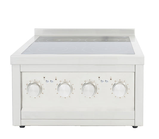 BANKS D6060T4 HEAVY DUTY 4 BURNER COUNTER TOP INDUCTION COOKER 600*600*358MM SINGLE PHASE SS BODY