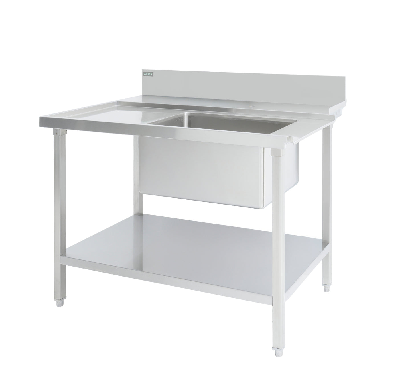 ATLAS DESL1200 DISHWASHER ENTRY SINK  L-R 1200*860*900+150 BOWL 600*400*300