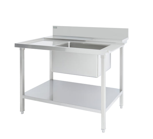ATLAS DESL1200 DISHWASHER ENTRY SINK  L-R 1200*860*900+150 BOWL 600*400*300