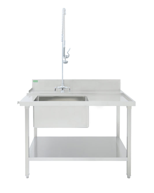 ATLAS DESR1200 DISHWASHER ENTRY SINK R-L  1200*860*900+150 BOWL 600*400*300