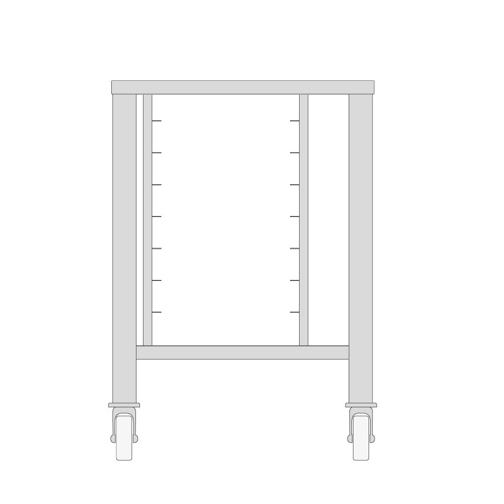 table-with-wheels-for-steamer-5x-2/3-gn