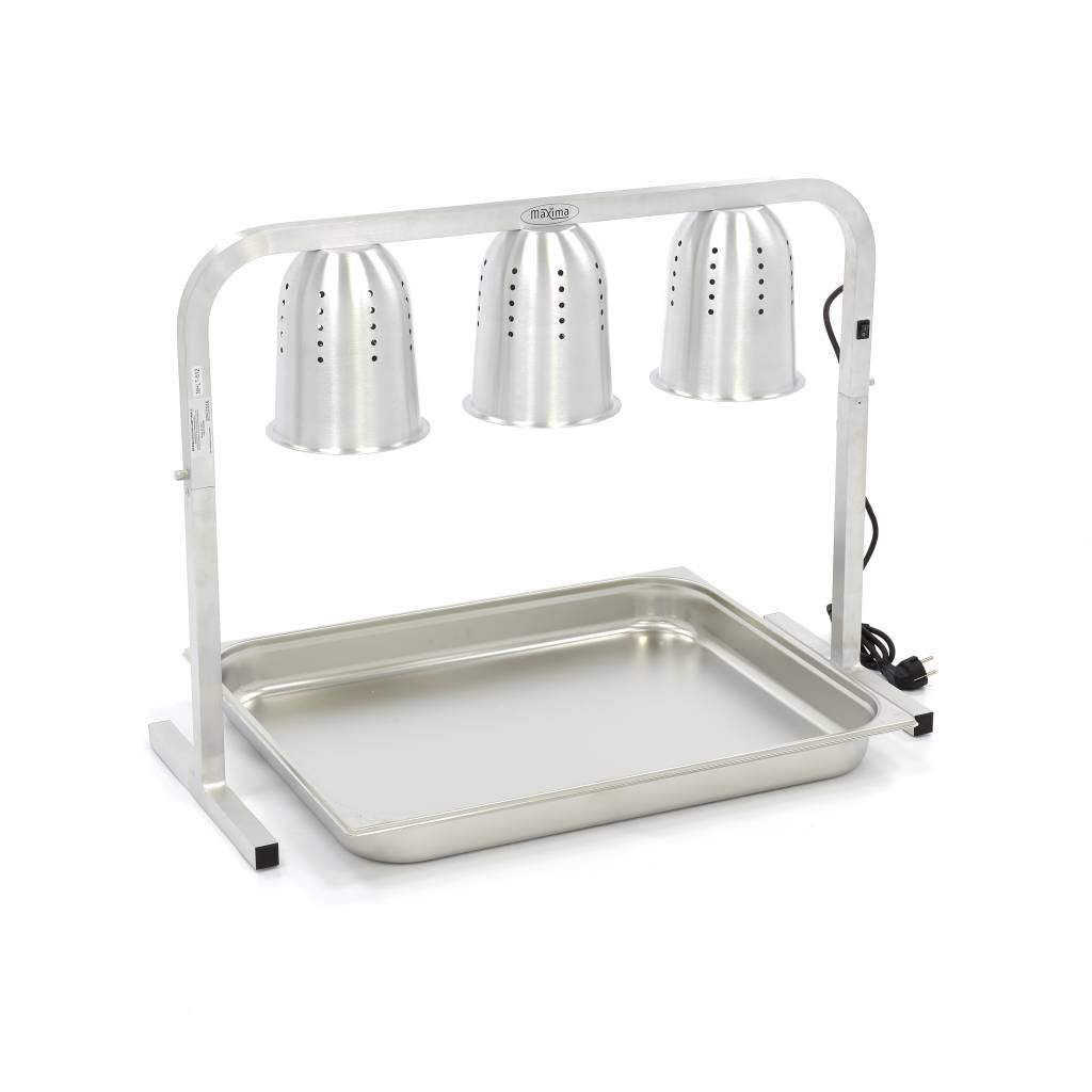 Heating Lamp - 3 Lamps - incl 3 Lamps and 1 x 1/1 GN Container