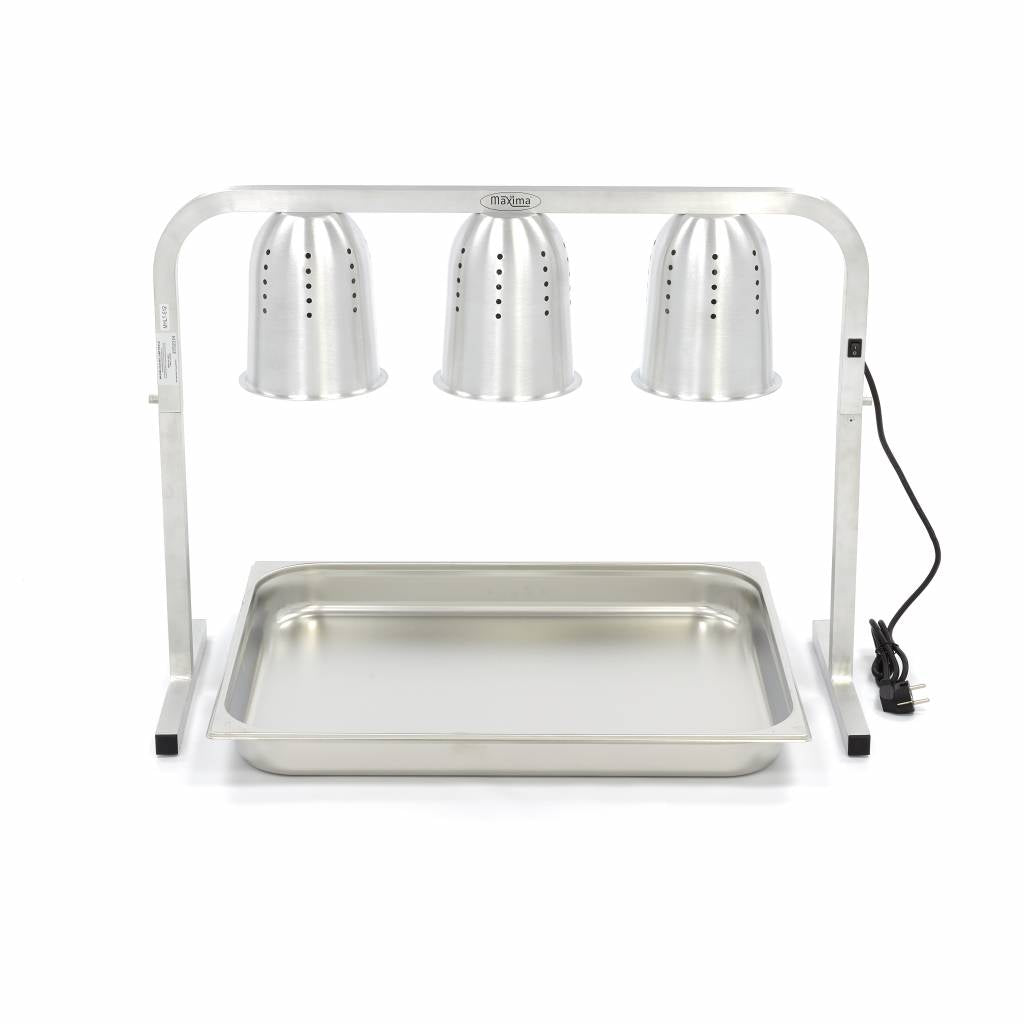 Heating Lamp - 3 Lamps - incl 3 Lamps and 1 x 1/1 GN Container