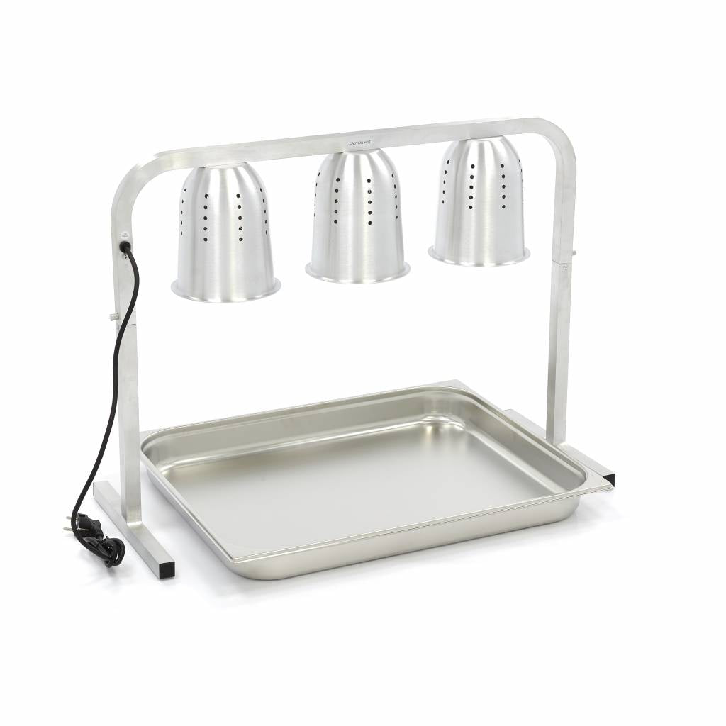 Heating Lamp - 3 Lamps - incl 3 Lamps and 1 x 1/1 GN Container