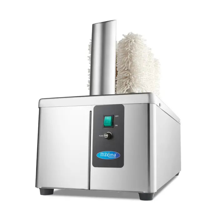 Maxima Glass Polisher - 8 Brushes - 600 Glasses/Hour - SKU 09380000  All Stop Trading