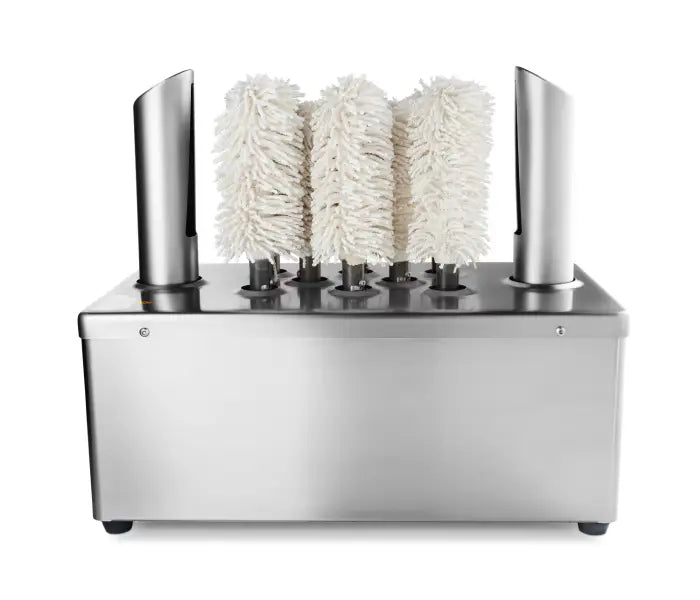 Maxima Glass Polisher - 8 Brushes - 600 Glasses/Hour - SKU 09380000  All Stop Trading