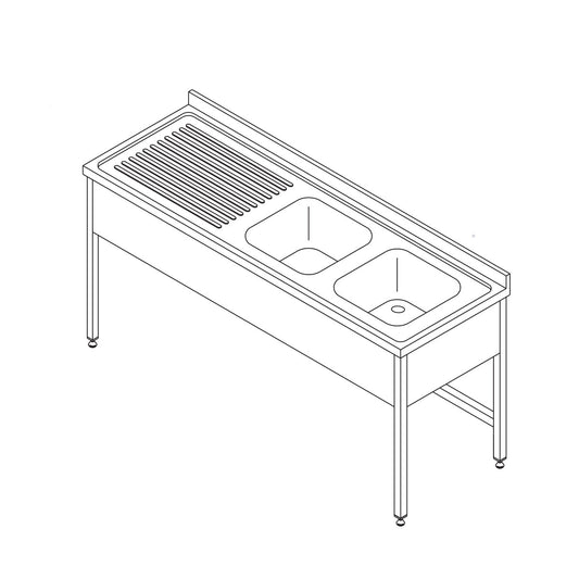 dishwasher-table---150-x-70cm---with-2-sinks-and-backsplash