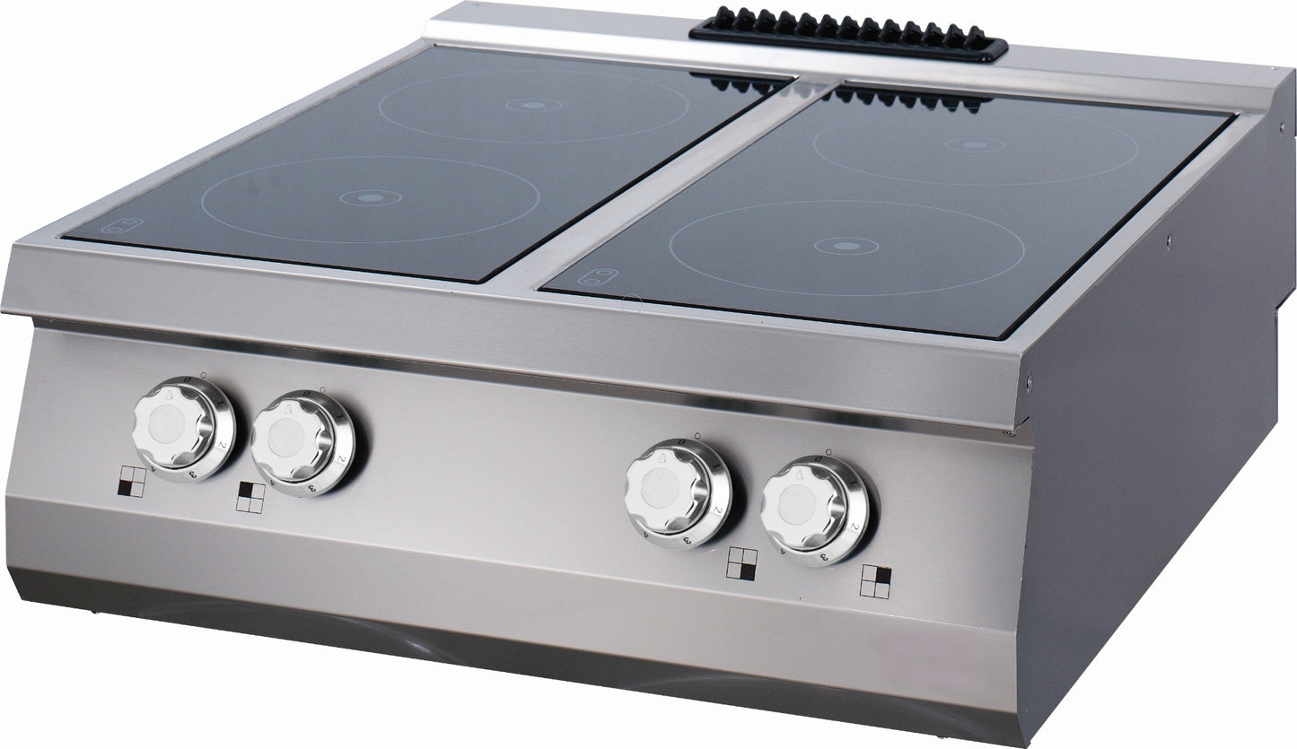 Premium Infrared Cooker - 4 Burners - Double Unit - 90cm Deep - Electric