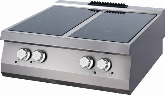 Premium Infrared Cooker - 4 Burners - Double Unit - 90cm Deep - Electric