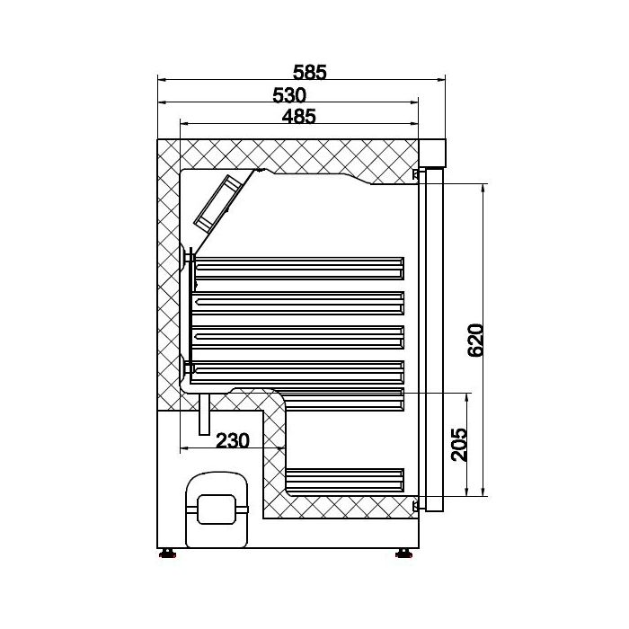 REFRIGERATOR WHITE 1 DOOR SKU 7450.0551 All Stop Trading