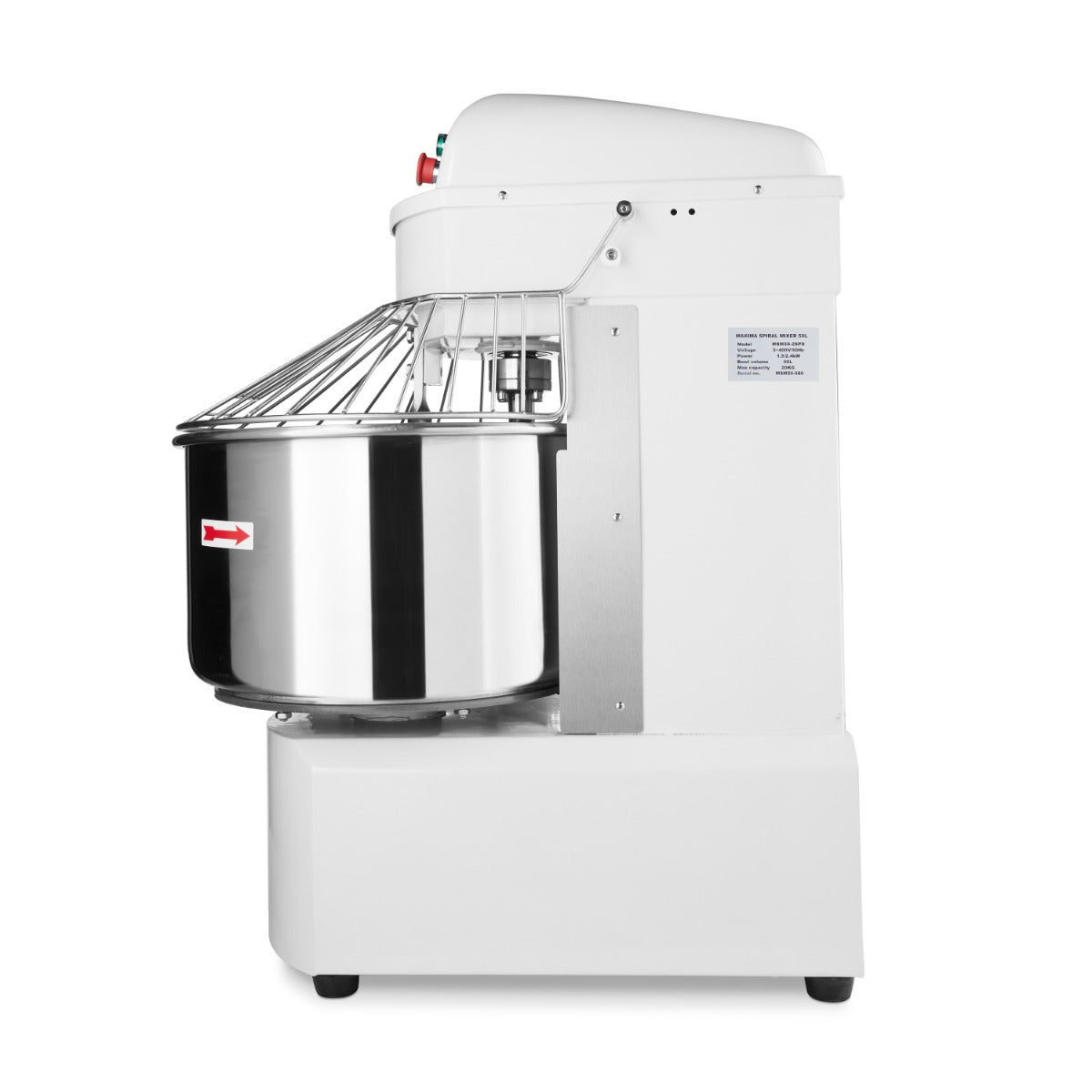 Dough Mixer - 50L - 32kg Dough - 2 Speeds